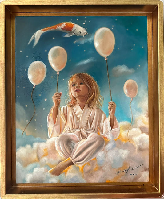 Lote 13: Pau Toledo - Suspensión  / Óleo sobre lienzo - 40 x 50 cm