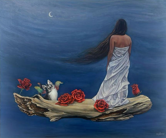 Lote 53: Laura Villanueva - El encantador / Óleo sobre tela  - 100 x 120 cm