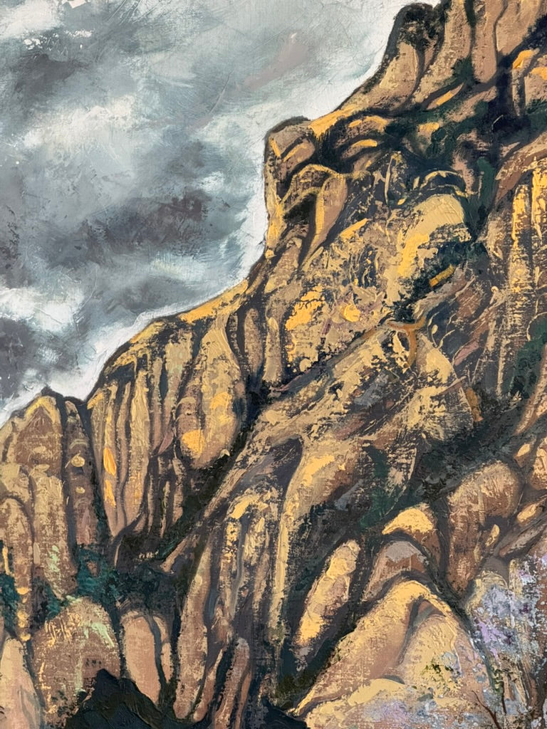 Bruno Schwebel – Tepozteco / Óleo sobre tela – 150 x 70 cm – 1/1