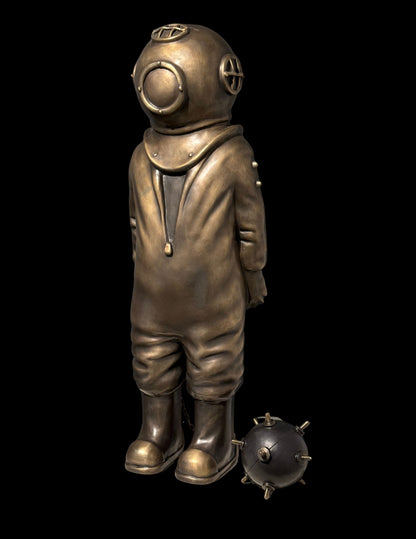 Sofía Crimen – Buzo bomba / Bronce a la cera perdida sobre - – 23 x 55 cm – 4/7