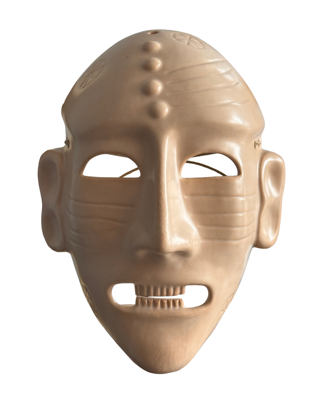 Pieza 1 - Figuras y máscaras de la Sardegna - "máscara Sardonica gigante uno" / cerámica vitrata - 27 x 23 cm