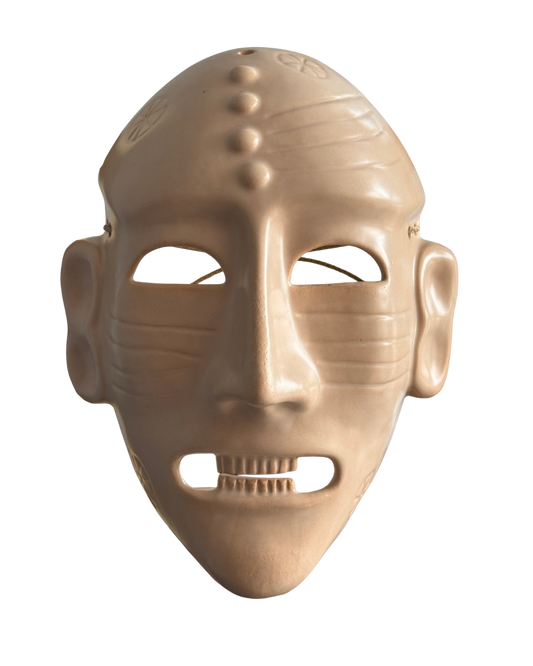 Pieza 1 - Figuras y máscaras de la Sardegna - "máscara Sardonica gigante uno" / cerámica vitrata - 27 x 23 cm