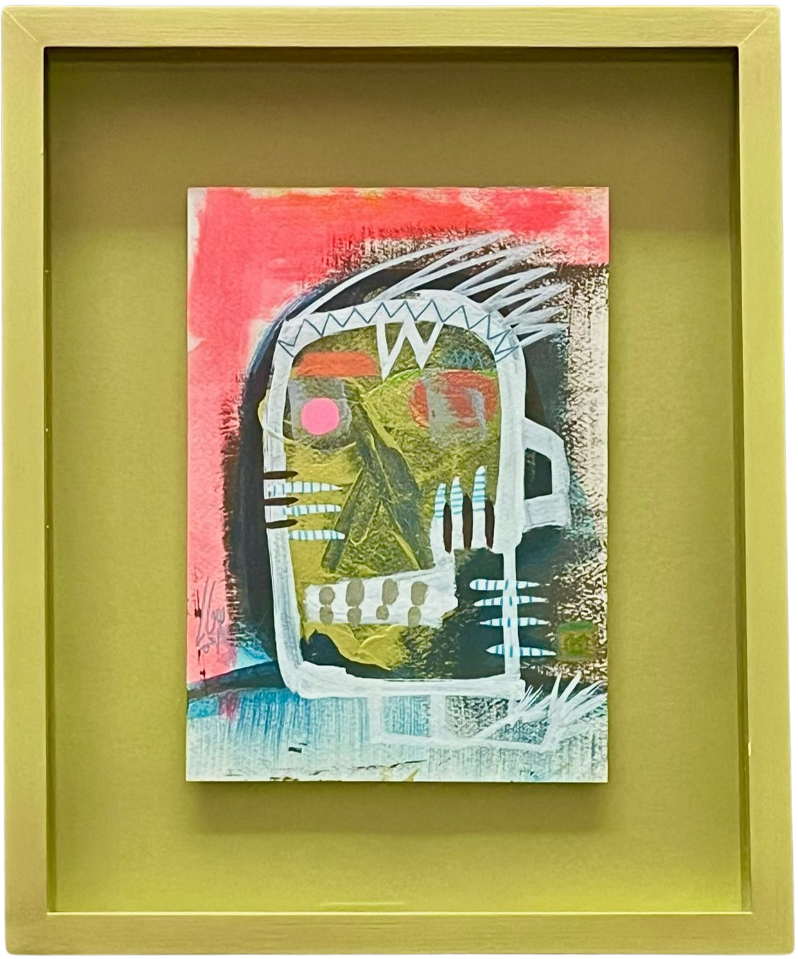 LuIs Guillermo Gonzalez - Ofrenda a la tierra / Acrilico y vinil sobre papel14.5 x 20.5 cm - 14.5 x  20.5 cm