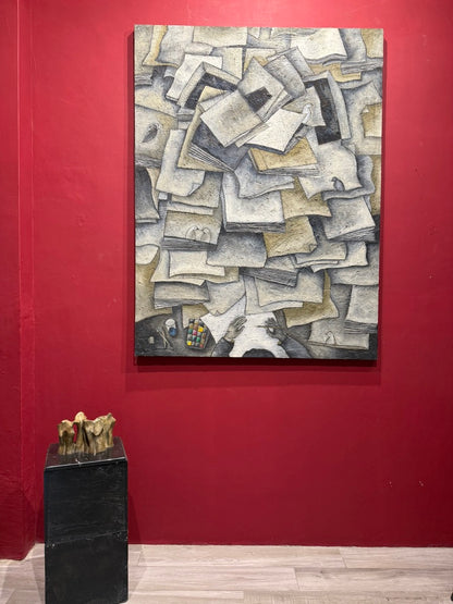 Esteban Arévalo – Autorretrato Esteban / Óleo sobre tela – 150 x 200 cm – 1/1
