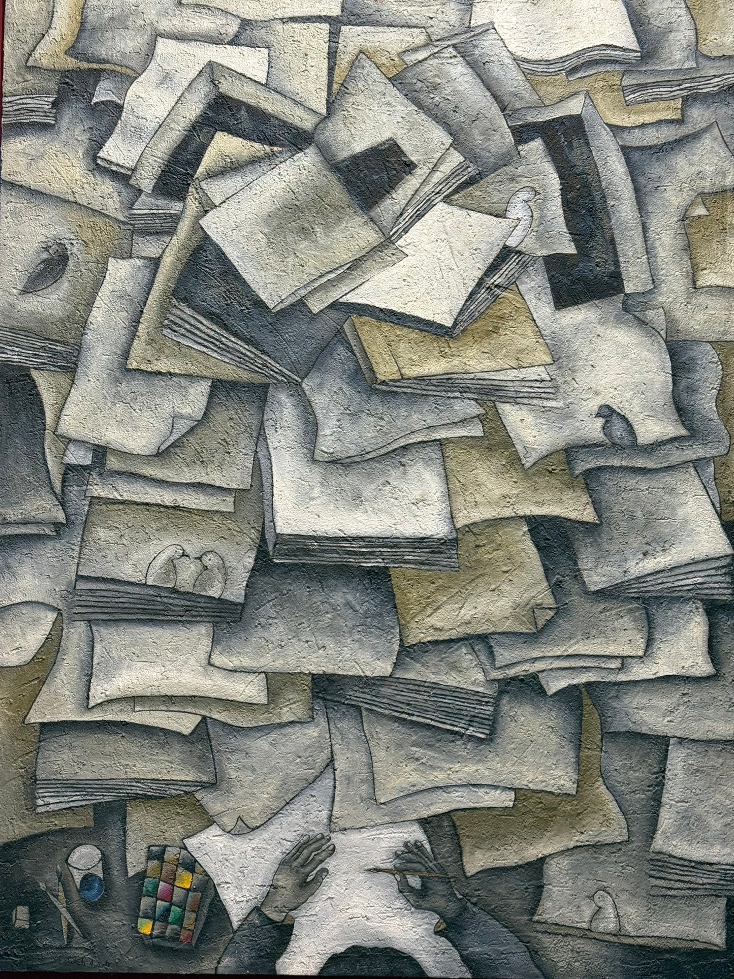 Esteban Arévalo – Autorretrato Esteban / Óleo sobre tela – 150 x 200 cm – 1/1