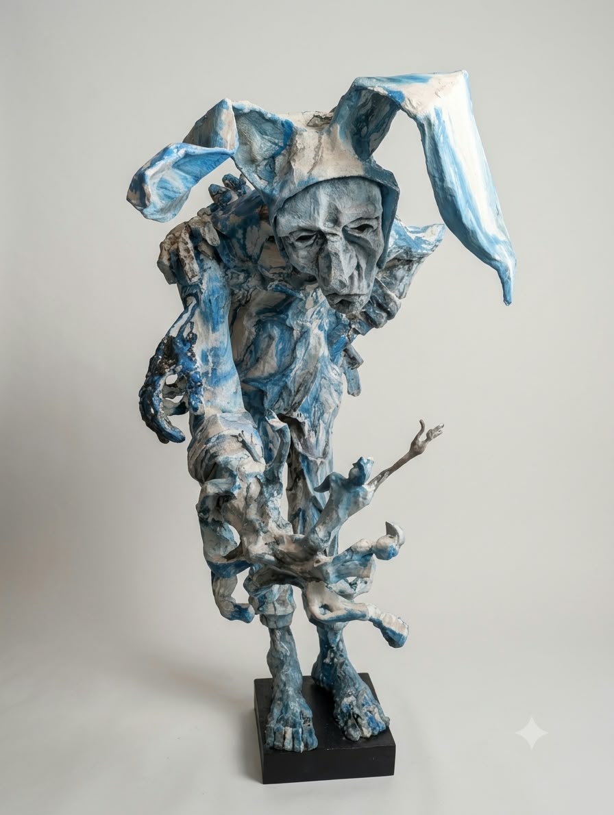 Mario Oliva – Mr. Lebrón / papel mache  sobre papel mache  – 196 x 100 cm – 1/1