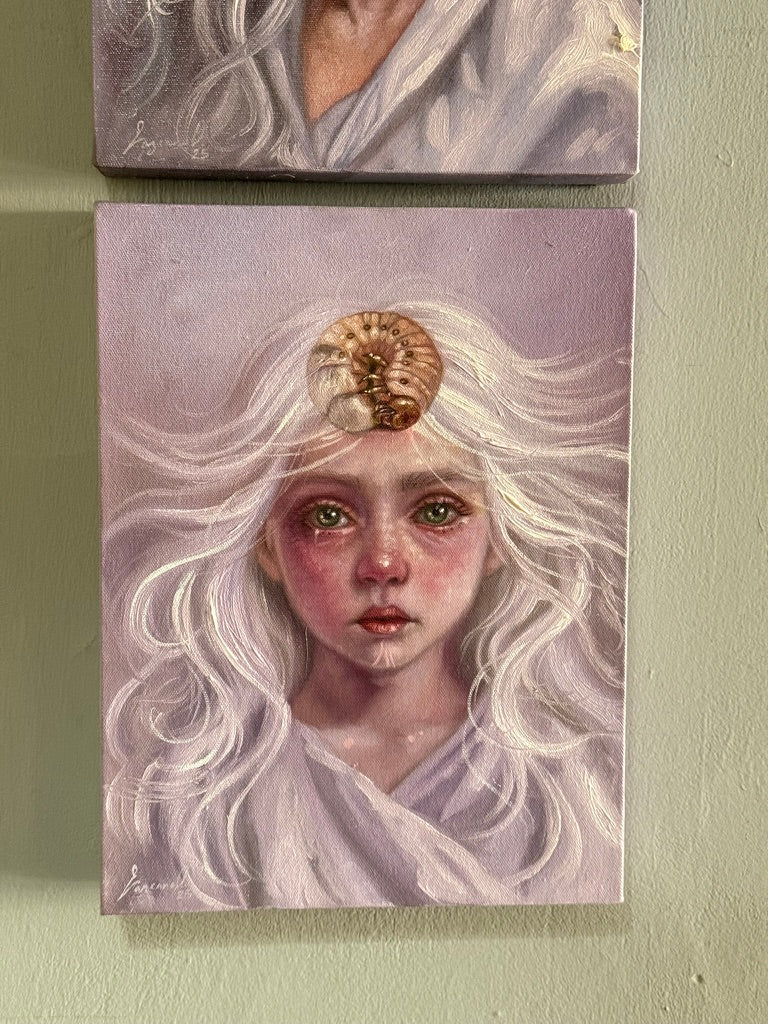 Rosario Lazcano – Lo que camina sin defensa / Óleo sobre tela – 30 x 40 cm – 1/1