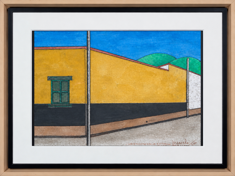 Javier Arevalo  –  Esquina de Tlacotalpan  / acuarela  sobre papel – 68 x 47 cm – 1/1