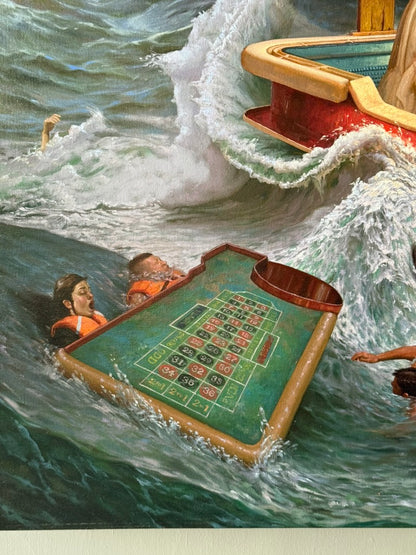 Diego Ayala – Naufragio / Óleo sobre tela – 140 x 120 cm – 1/1