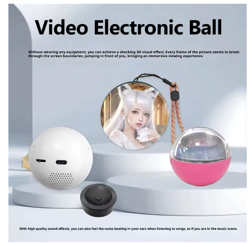 🪩 Esfera 3D Holográfica Estándar – Plug & Play