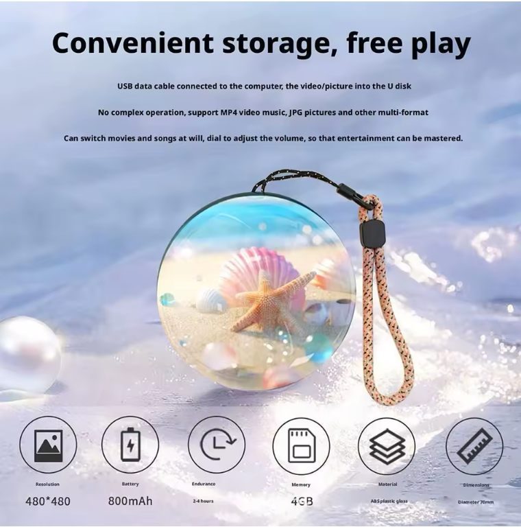 🪩 Esfera 3D Holográfica Estándar – Plug & Play