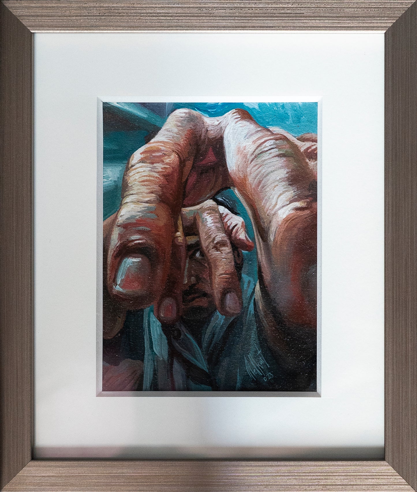 LOTE 052 / Homero Regla Melkart - Traveso / Acrílico sobre tela - 15 x 20 cm