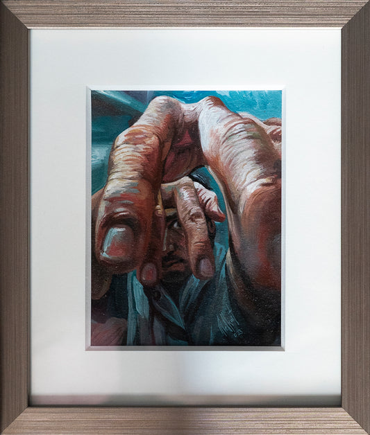 LOTE 052 / Homero Regla Melkart - Traveso / Acrílico sobre tela - 15 x 20 cm