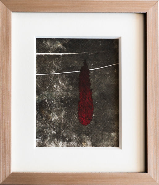 Carmen Alavalos – ST. Pasion y Alquimia  / Mixta sobre papel – 15 x 20 cm – 1/1