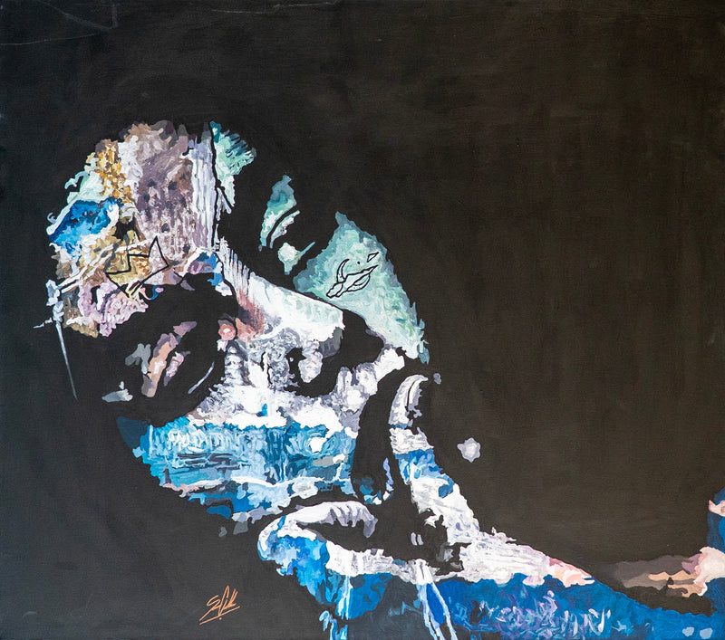 Susana Casiilas - La lluvia que caerá / Acrílico sobre tela - 123 x 110 cm