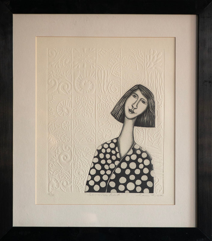 Laura Castellanos – Serenidad / Grabado sobre papel – 39 x 29 cm – 14/30