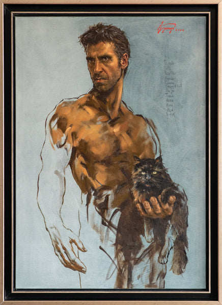 Alfredo Lizarraga – Chronos Walnut y el Mago / Óleo sobre lienzo – 70 x 100 cm – 1/1