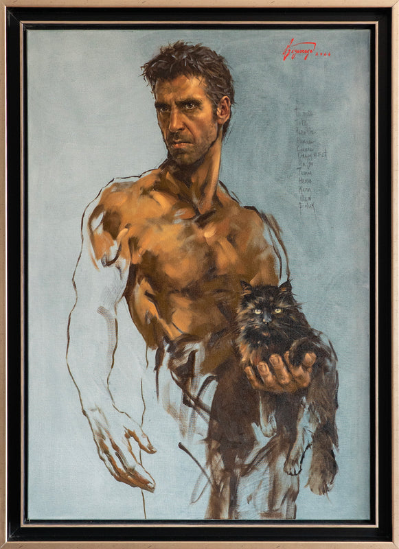 Alfredo Lizarraga – Chronos Walnut y el Mago / Óleo sobre lienzo – 70 x 100 cm – 1/1