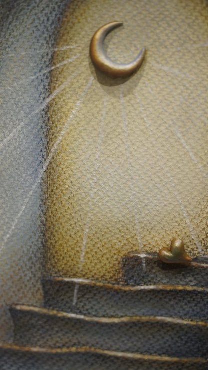 Blanca Garza - Baño de luz / Mixta sobre papel - 25 x 35 cm
