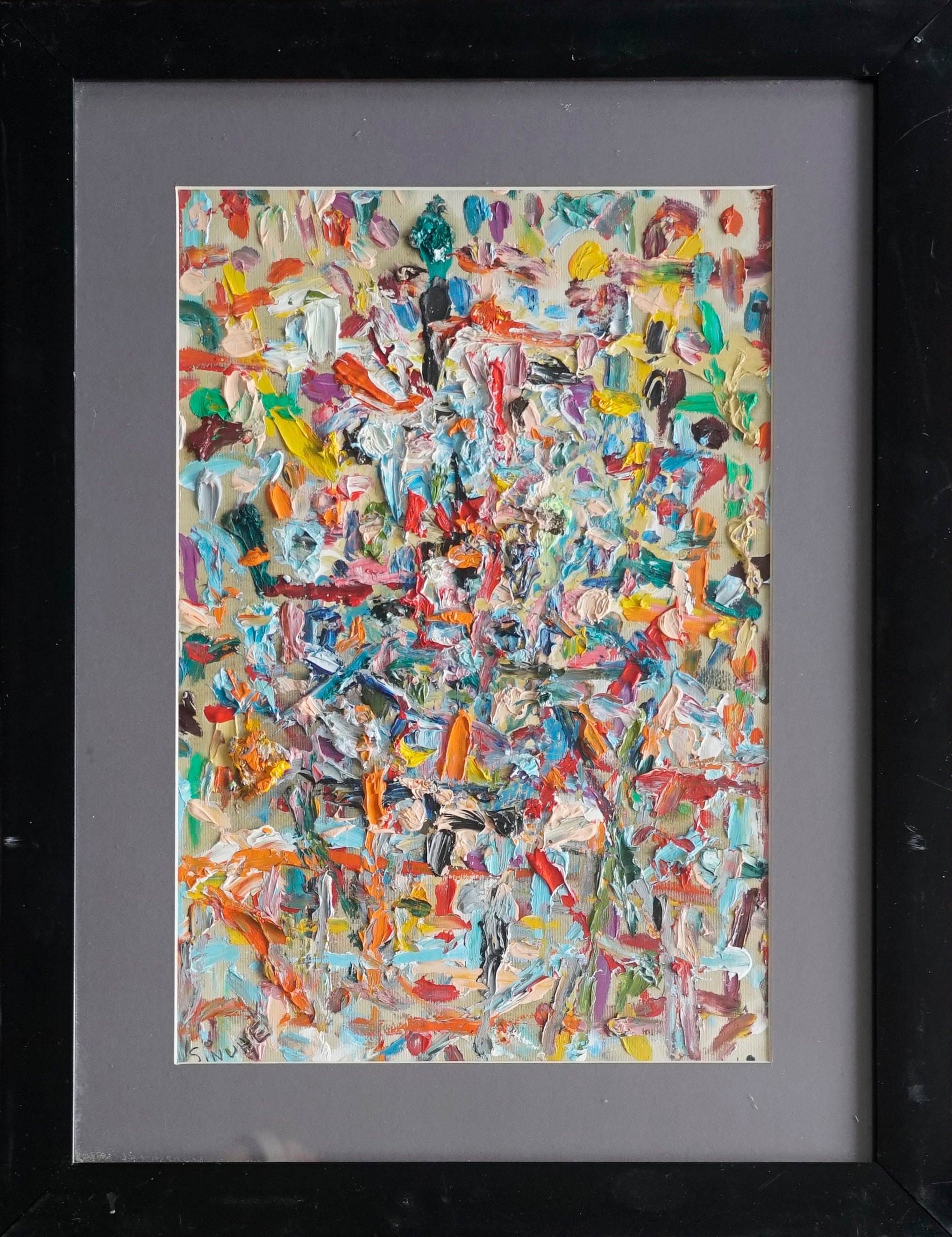 Sinuhe Villegas – ST. Abstracto / Oleo  sobre - – 33 x 48 cm – 1/7