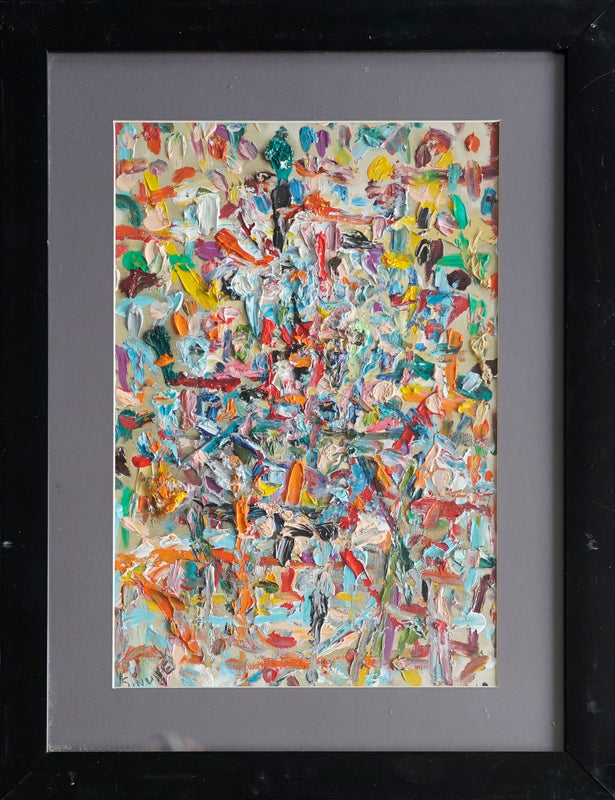 Sinuhe Villegas – ST. Abstracto / Oleo  sobre - – 33 x 48 cm – 1/7