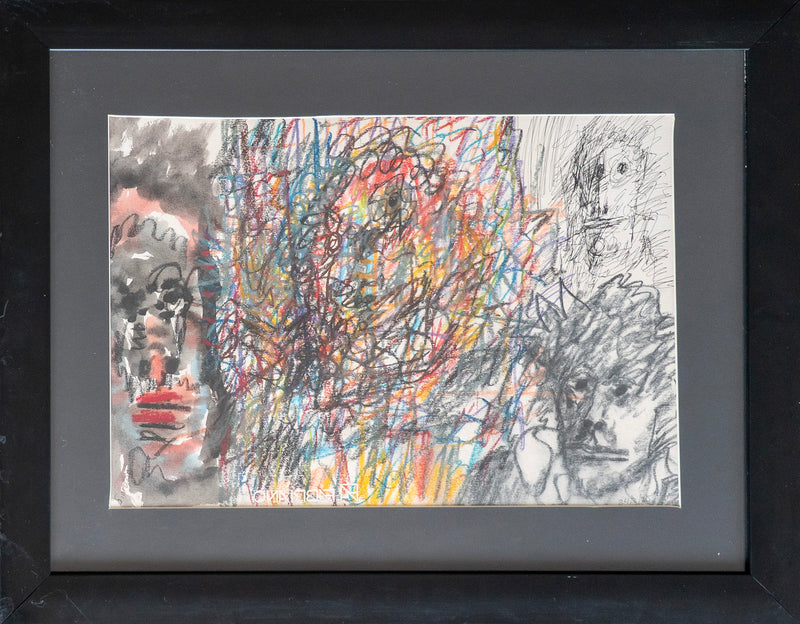 Sinuhe Villegas – ST. Cuatro rostros abstractos / Oleo  sobre - – 47 x 33 cm – 1/7