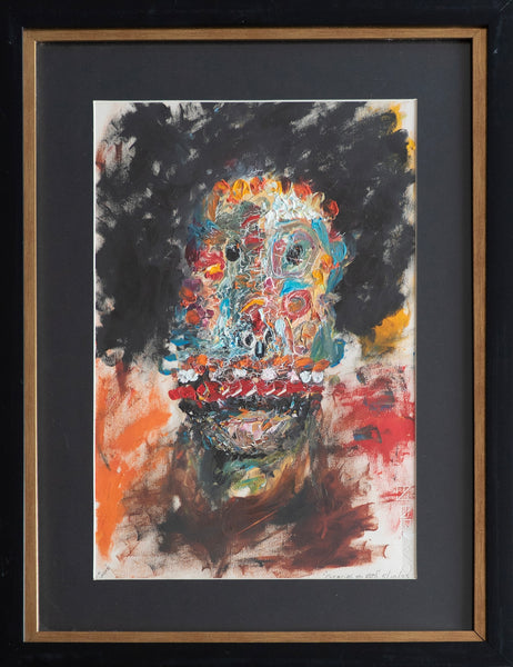 Sinuhe Villegas – ST. Payaso ojos negros / Oleo  sobre - – 33 x 48 cm – 1/7