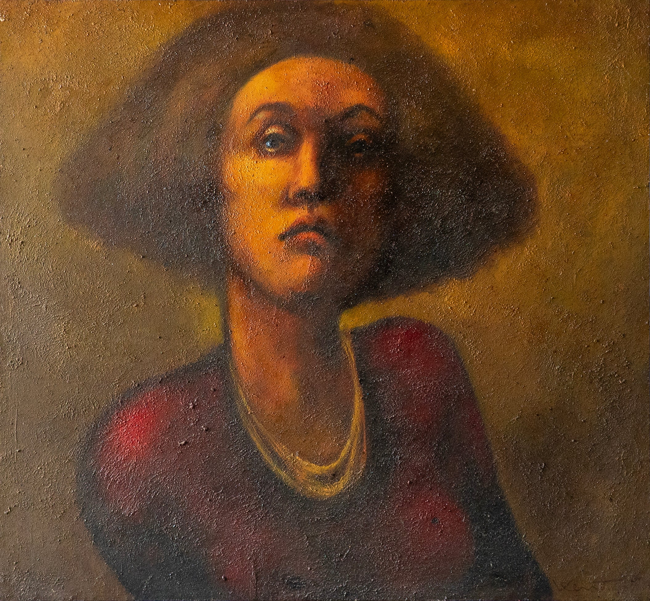 Daniel Kent – La extraviada / Óleo  sobre tela – 120 x 120 cm – 1/1