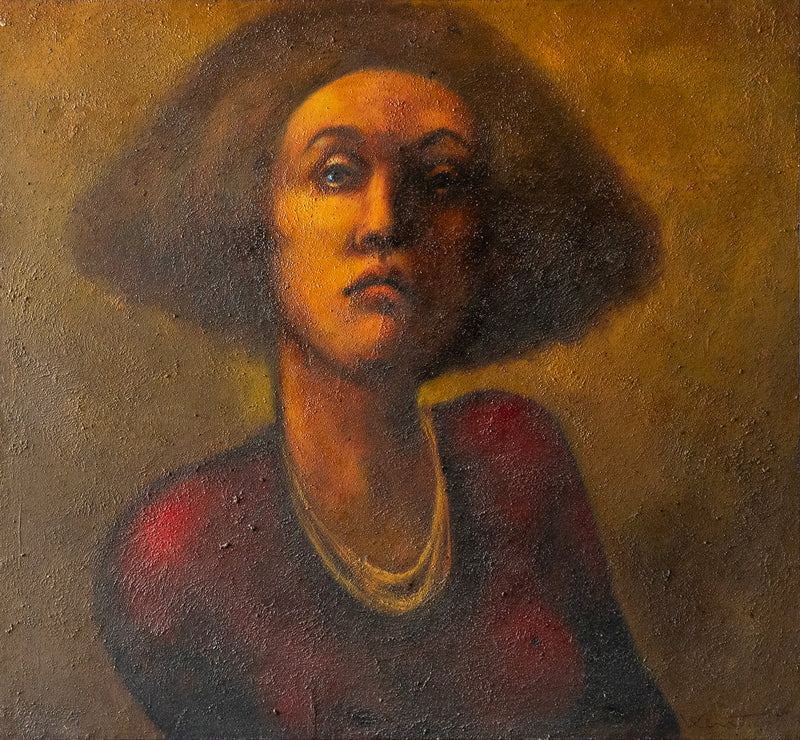 Daniel Kent – La extraviada / Óleo  sobre tela – 120 x 120 cm – 1/1