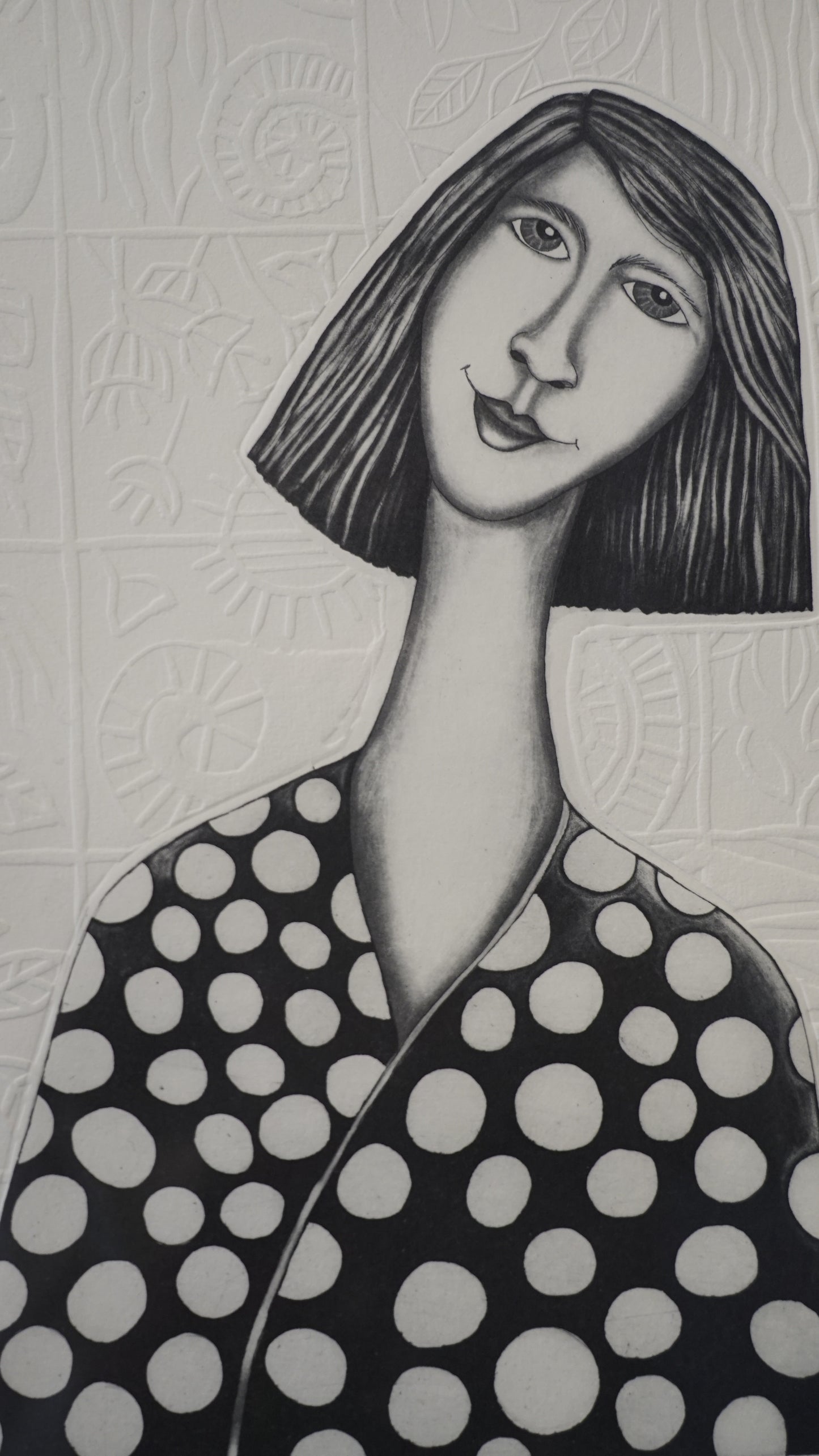 Laura Castellanos – Serenidad / Grabado sobre papel – 39 x 29 cm – 14/30