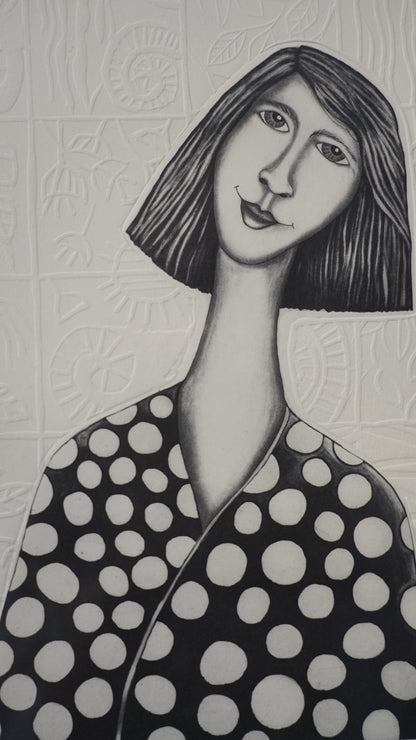 Laura Castellanos – Serenidad / Grabado sobre papel – 39 x 29 cm – 14/30