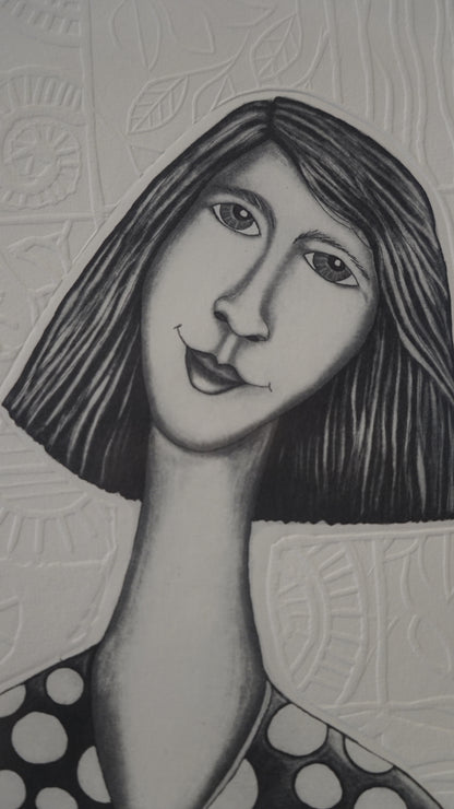 Laura Castellanos – Serenidad / Grabado sobre papel – 39 x 29 cm – 14/30