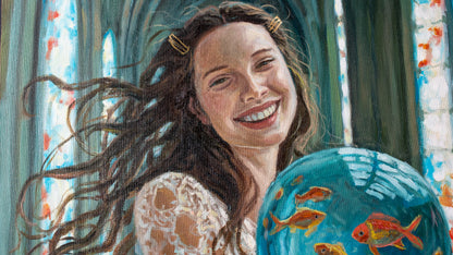 Hiran Lomeli - Contención y libertad / Óleo sobre tela  - 50 x 60 cm