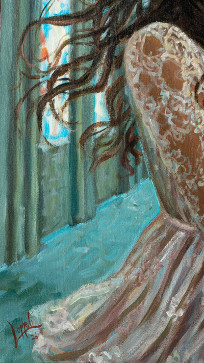 Hiran Lomeli - Contención y libertad / Óleo sobre tela  - 50 x 60 cm