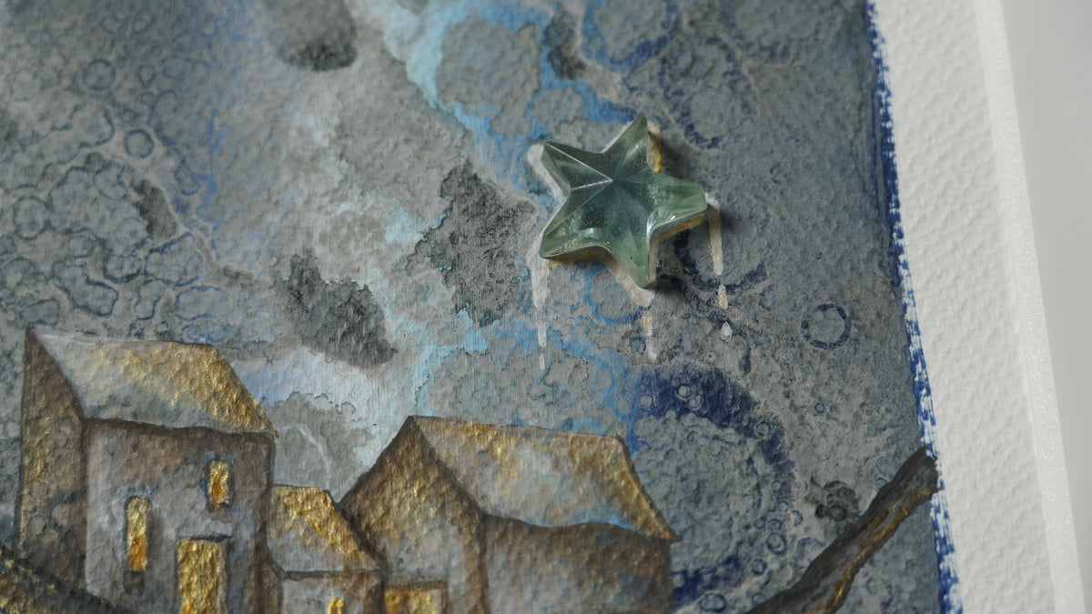 Blanca Garza - Luminoso / Mixta sobre papel - 25 x 34 cm
