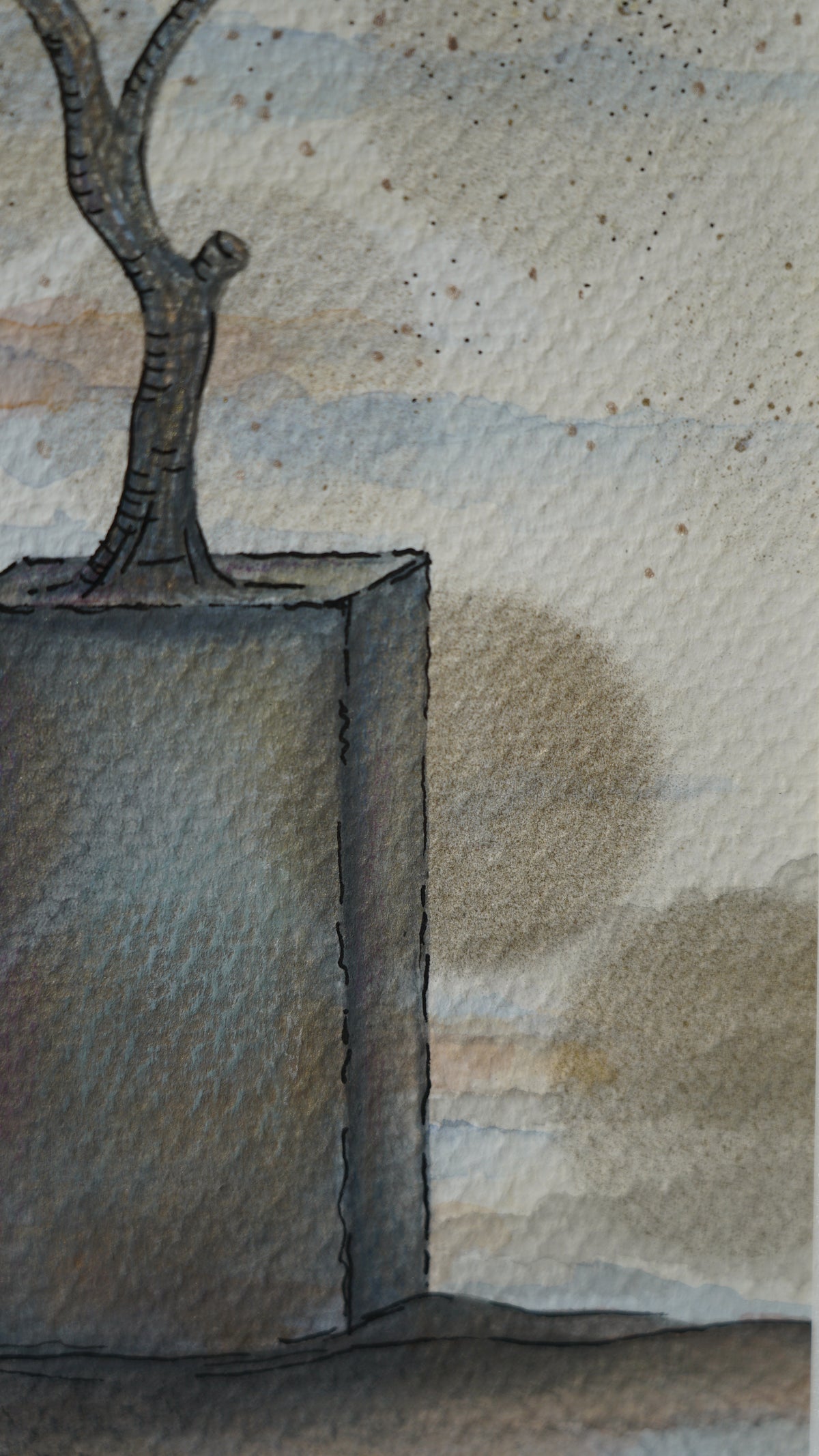 Blanca Garza - Lugar Mágico / Mixta sobre papel - 25 x 34 cm