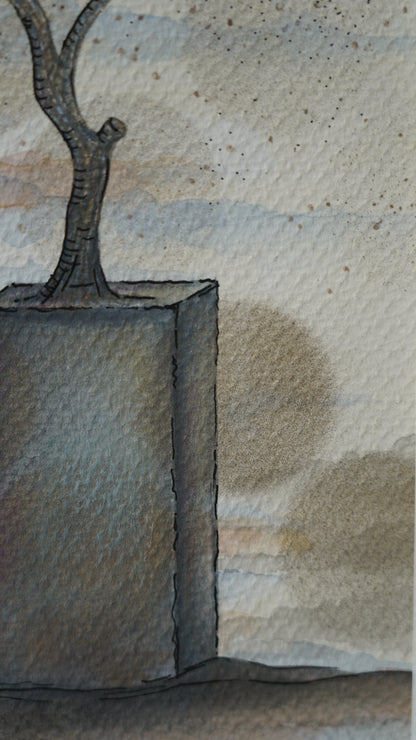 Blanca Garza - Lugar Mágico / Mixta sobre papel - 25 x 34 cm