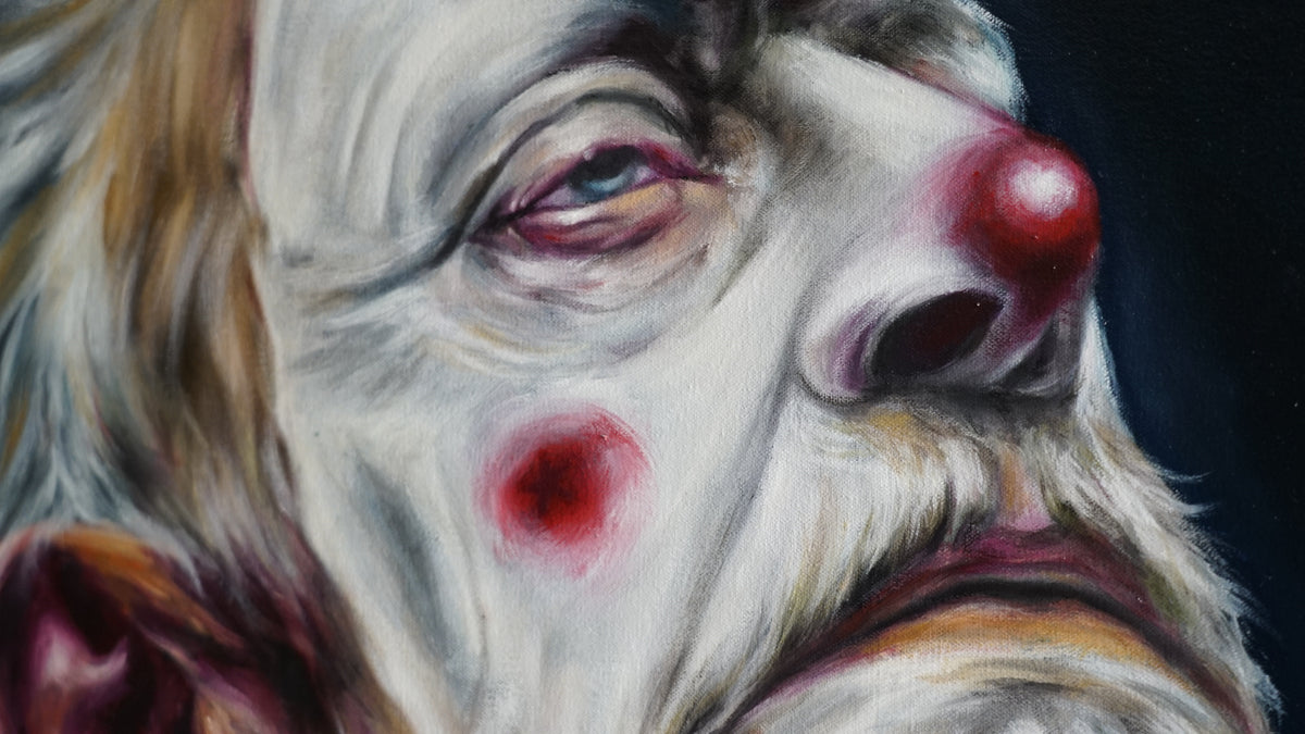 Antonio Fajama  - El cansancio de sisifo / Óleo sobre tela  - 100 x 100 cm