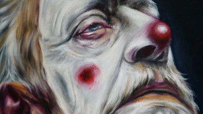 Antonio Fajama  - El cansancio de sisifo / Óleo sobre tela  - 100 x 100 cm
