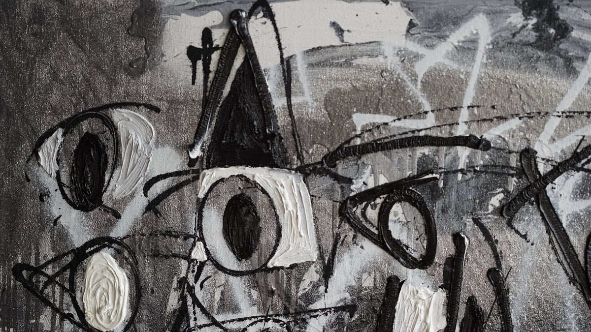 Feng Villalpando  - Algo en el camino / Mixta sobre tela - 100 x 120 cm