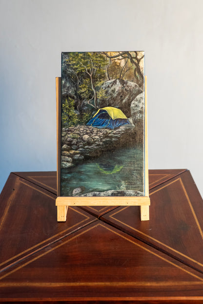 Andrei Milián - Principio de correspondencia / Óleo  sobre tela - 20 x 35 cm