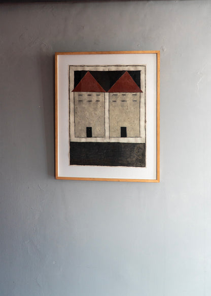 Javier Arévalo – Quien tiene ventana de vidrios, que no le tire piedra a sus vecinos. / Acuarela sobre papel – 64 x 50 cm – 1/1