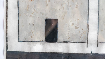 Javier Arévalo – Quien tiene ventana de vidrios, que no le tire piedra a sus vecinos. / Acuarela sobre papel – 64 x 50 cm – 1/1