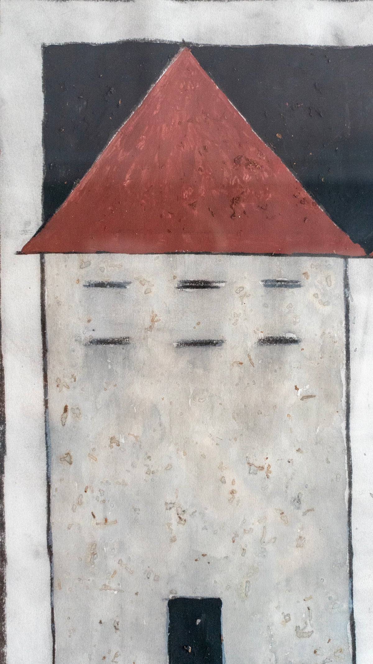 Javier Arévalo – Quien tiene ventana de vidrios, que no le tire piedra a sus vecinos. / Acuarela sobre papel – 64 x 50 cm – 1/1