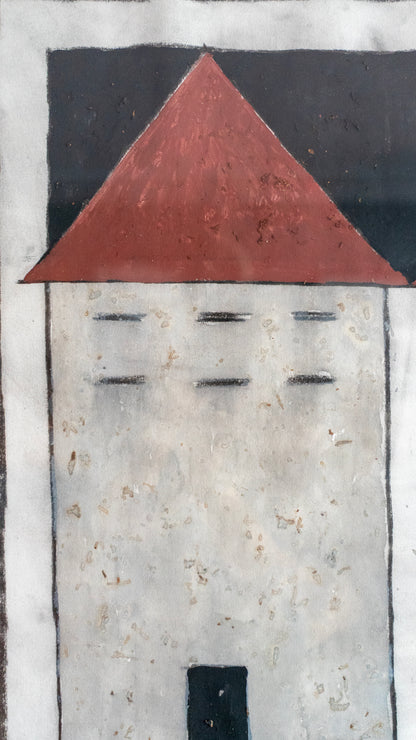 Javier Arévalo – Quien tiene ventana de vidrios, que no le tire piedra a sus vecinos. / Acuarela sobre papel – 64 x 50 cm – 1/1
