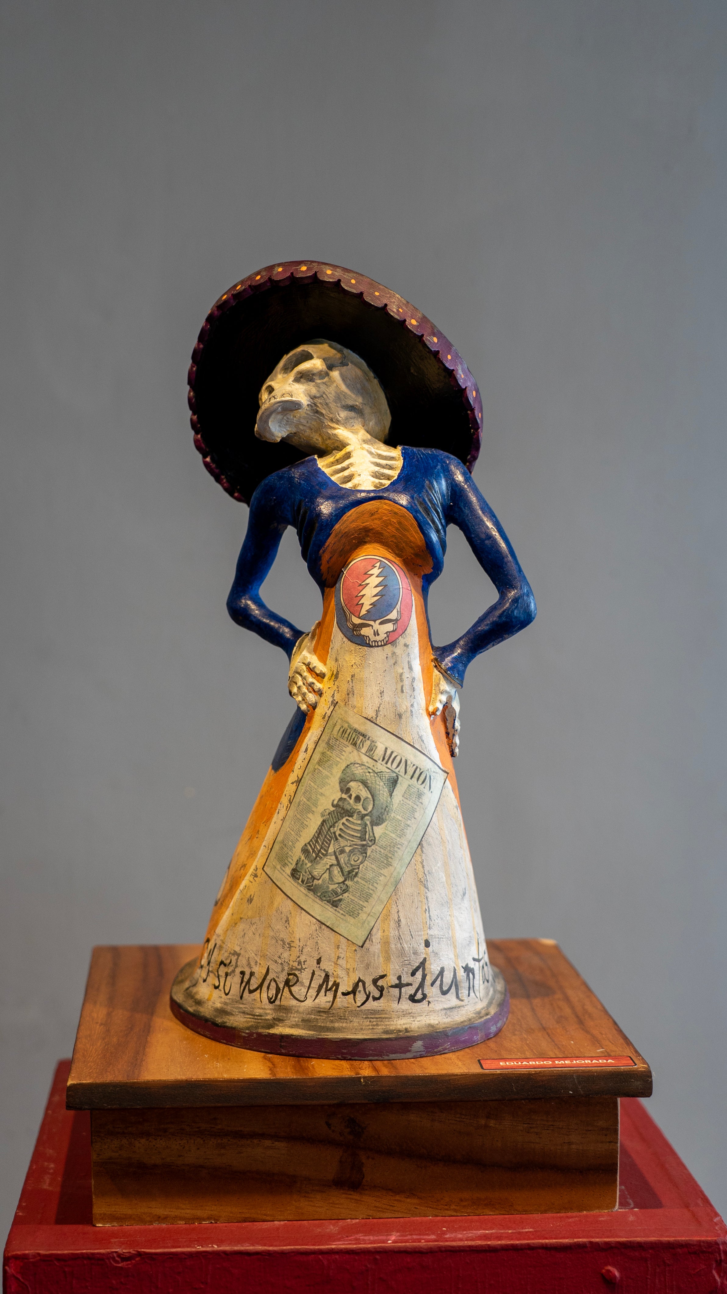 Eduardo Mejorada – ST Catrina Torso Azul / Mixta sobre madera – 29 x 50 cm – 46023
