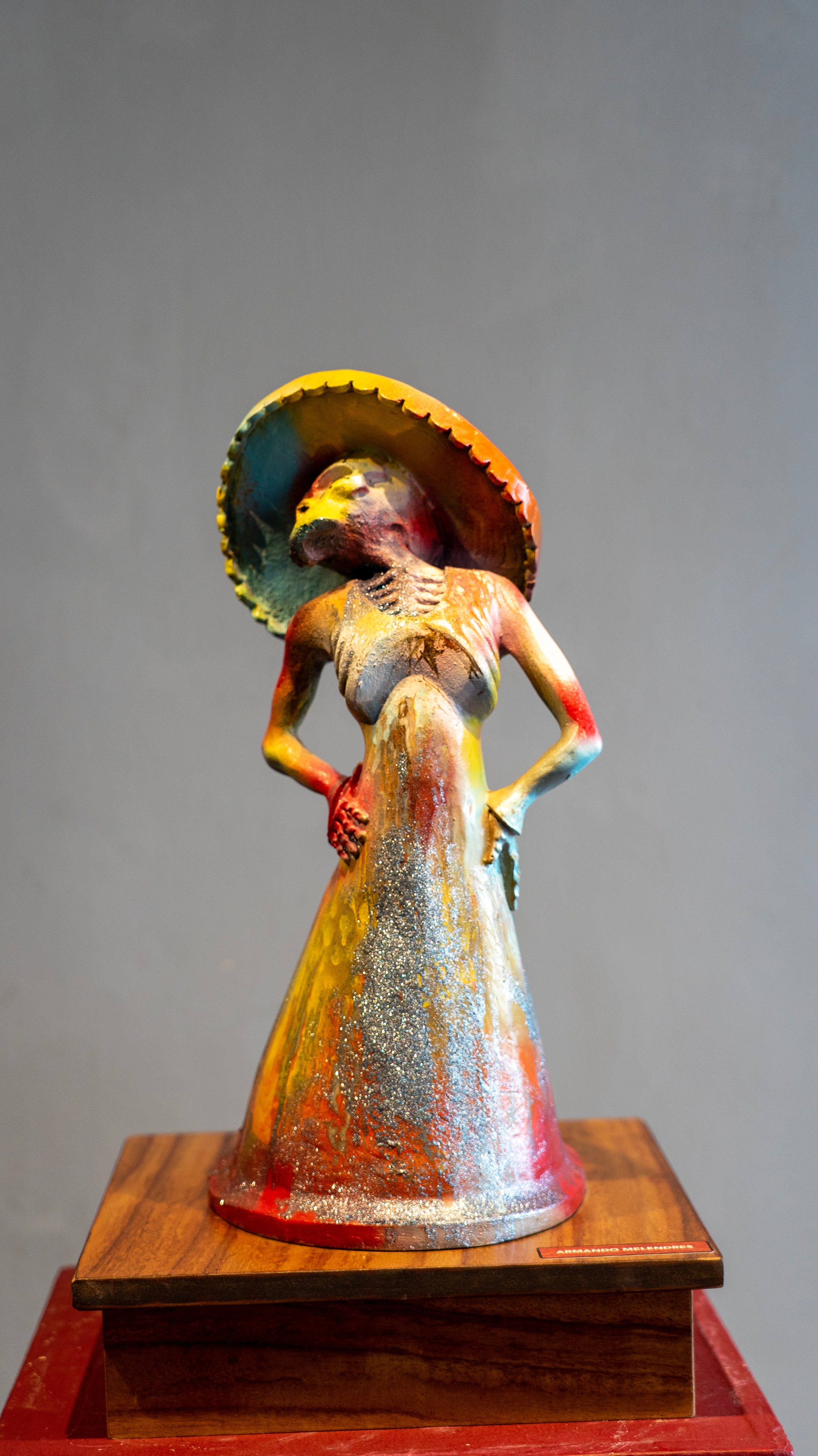 Armando Melendres – ST Catrina Abrillantada / Mixta sobre madera – 29 x 50 cm –