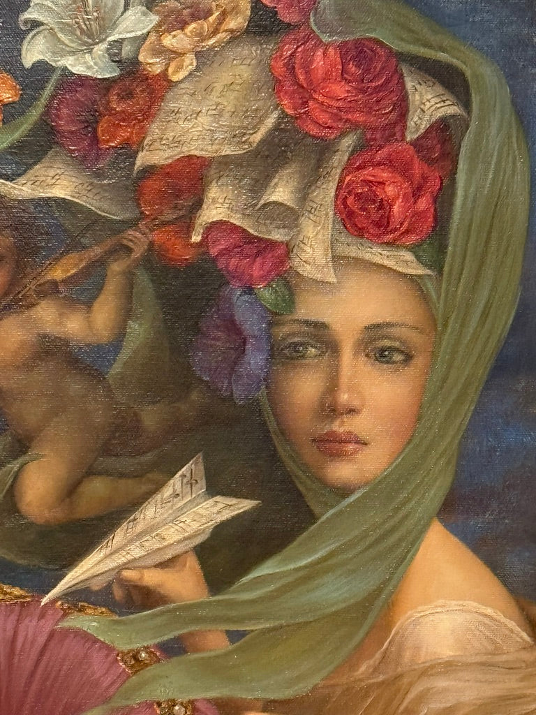Armando Martinez – Melodías divinas / Óleo  sobre tela – 65 x 75 cm – 1/1