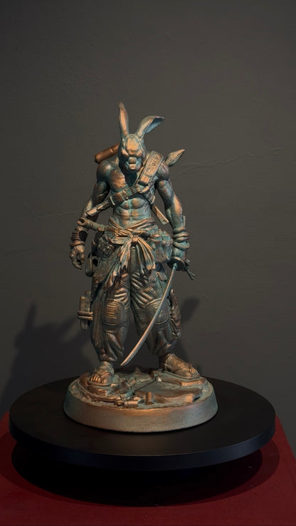 Rafael Orozco  - Ronin Rxbbit 2026 / modelado digital  sobre resina  - 35 x 18 x 15 cm