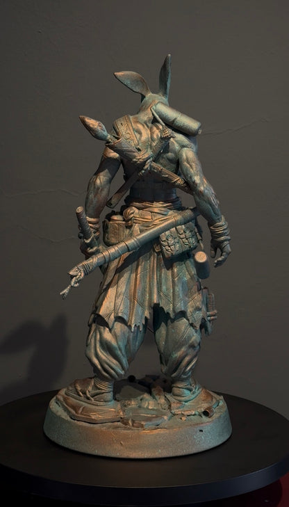 Rafael Orozco  - Ronin Rxbbit 2026 / modelado digital  sobre resina  - 35 x 18 x 15 cm